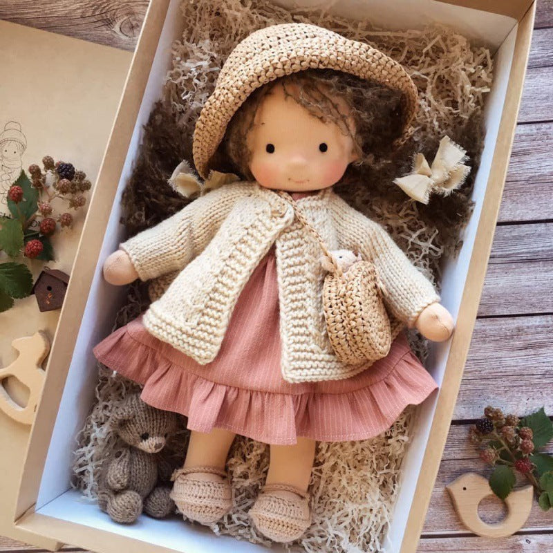 Artisan Wooden Doll for Kids Creative Play