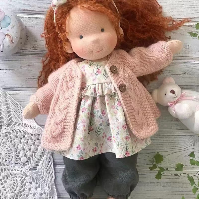 Artisan Wooden Doll for Kids Creative Play