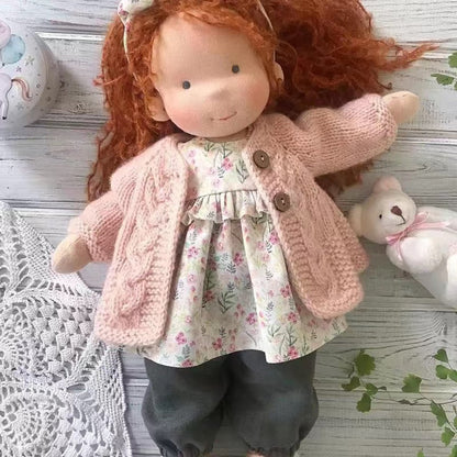 Artisan Wooden Doll for Kids Creative Play