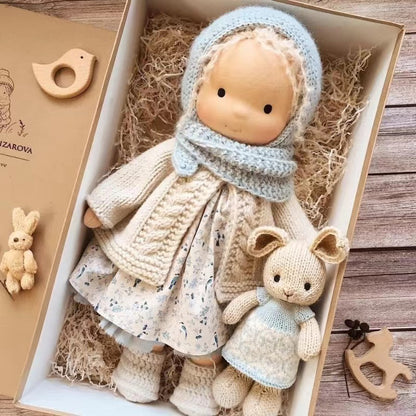 Artisan Wooden Doll for Kids Creative Play - Luxivelle