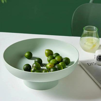 Classic Vintage Fruit Bowl with Leaf Pattern Ceramic Finish - Luxivelle