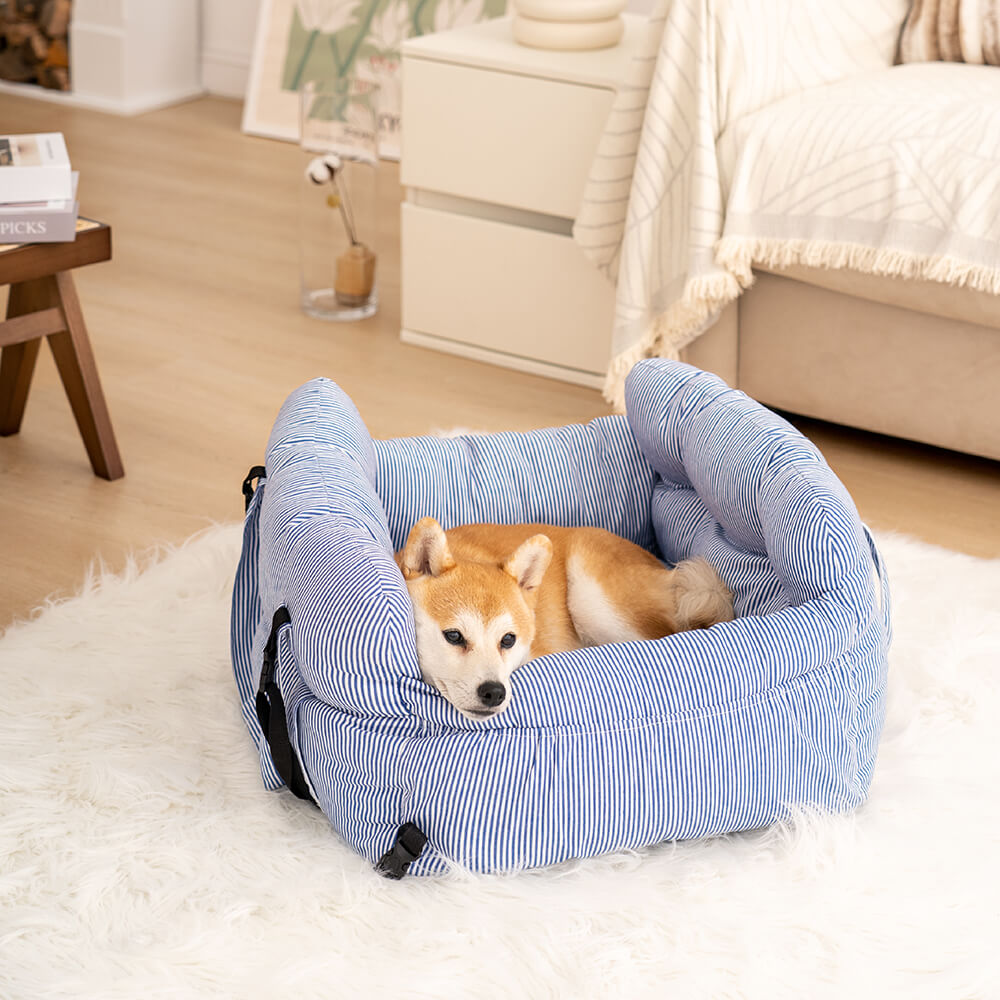 Cozy Pet Car Bed - Safe, Comfortable Dog Travel Carrier