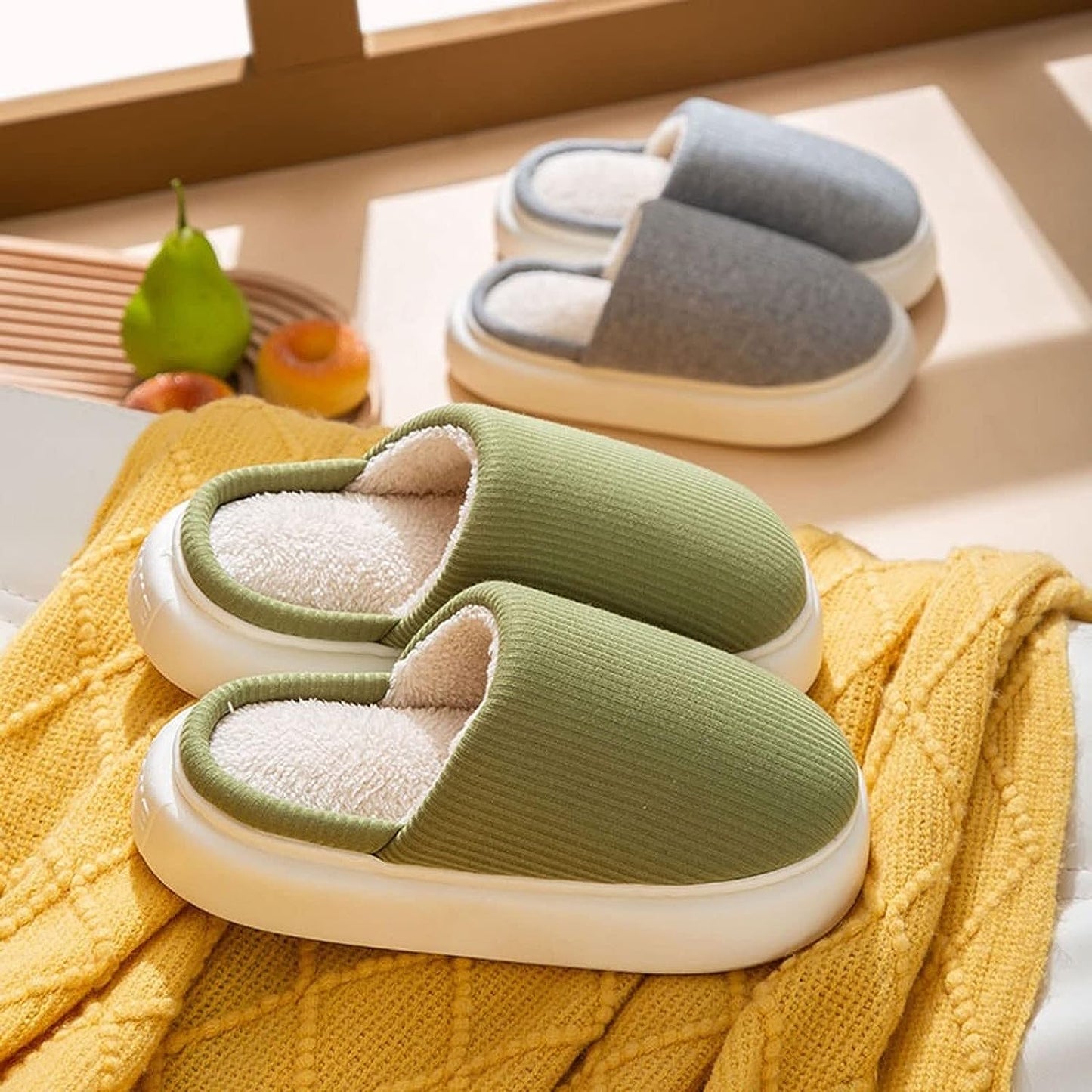 Cozy Fleece Slippers for Men and Women - Luxivelle