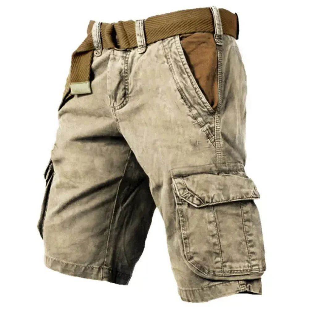 Eero | Men's Cargo Shorts - Classic Black Summer Style with Spacious Pockets-4