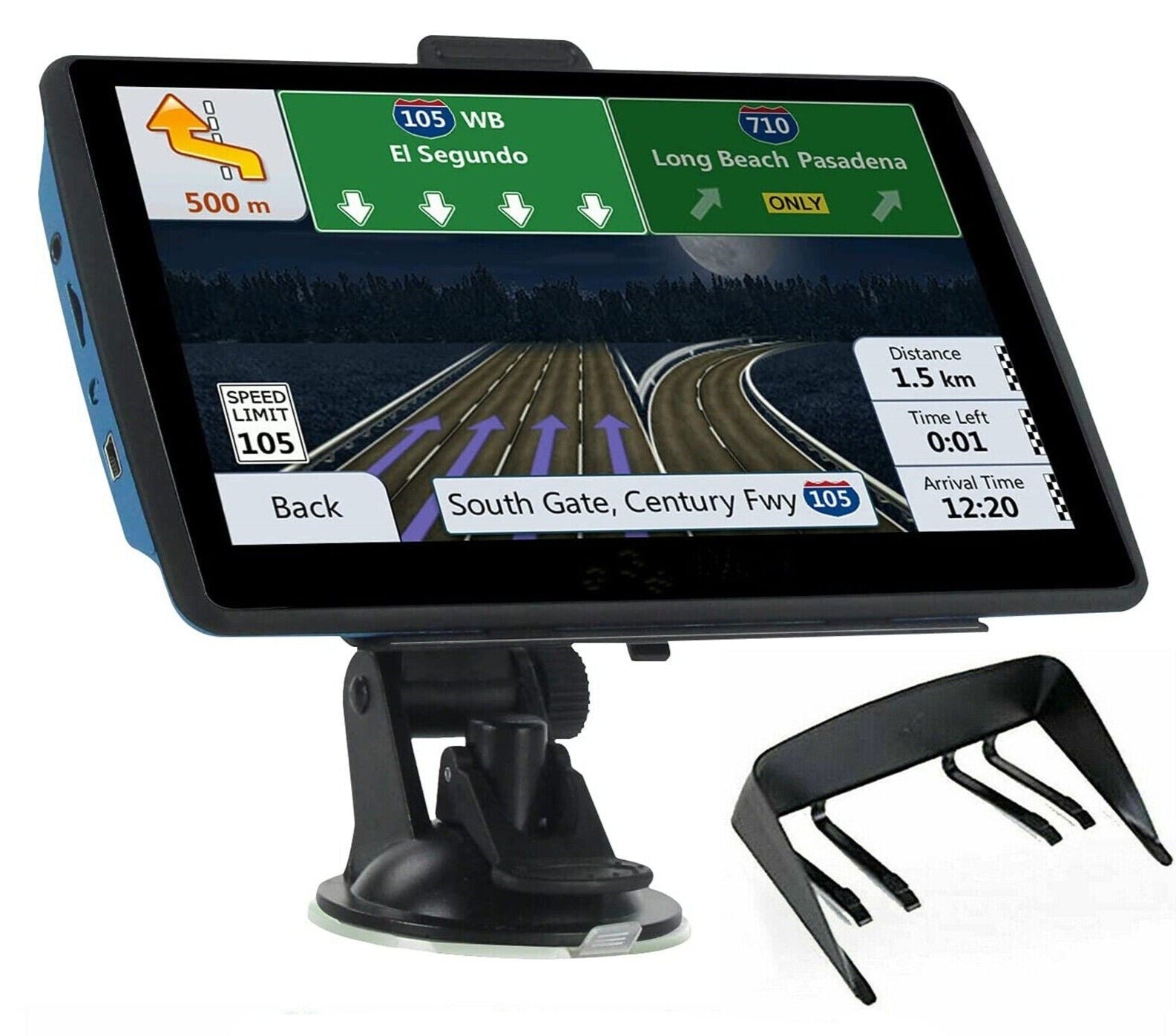 Compact 7 Car GPS Navigator with Lifetime Maps Update - Luxivelle