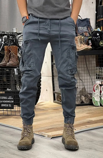 Men's Practical Pants with Multiple Pockets