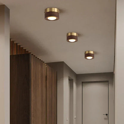 Warm Walnut LED Ceiling Spotlight Lamp