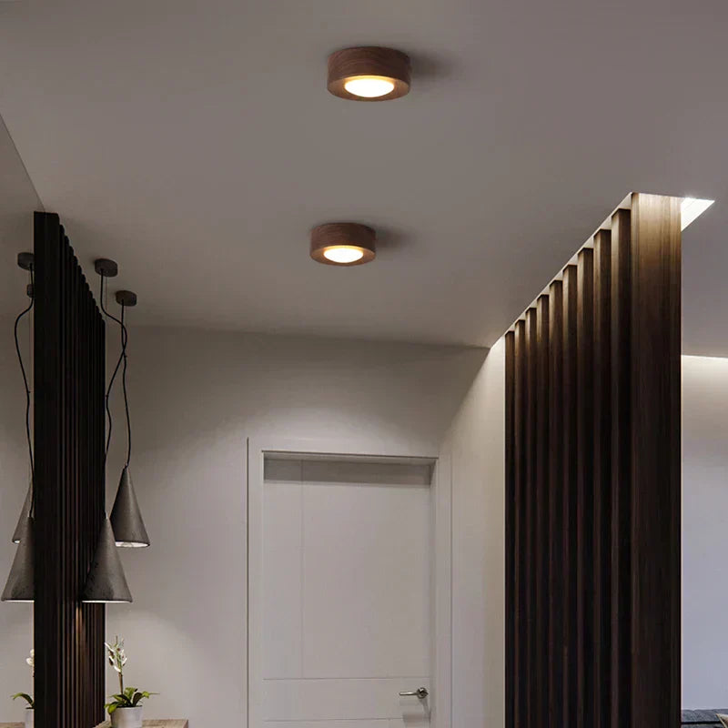 Warm Walnut LED Ceiling Spotlight Lamp
