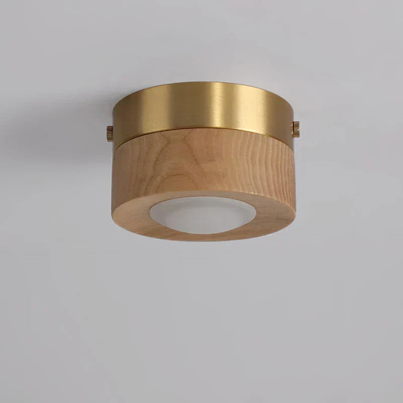 Warm Walnut LED Ceiling Spotlight Lamp