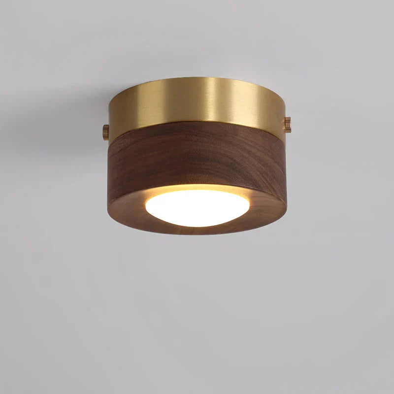 Warm Walnut LED Ceiling Spotlight Lamp