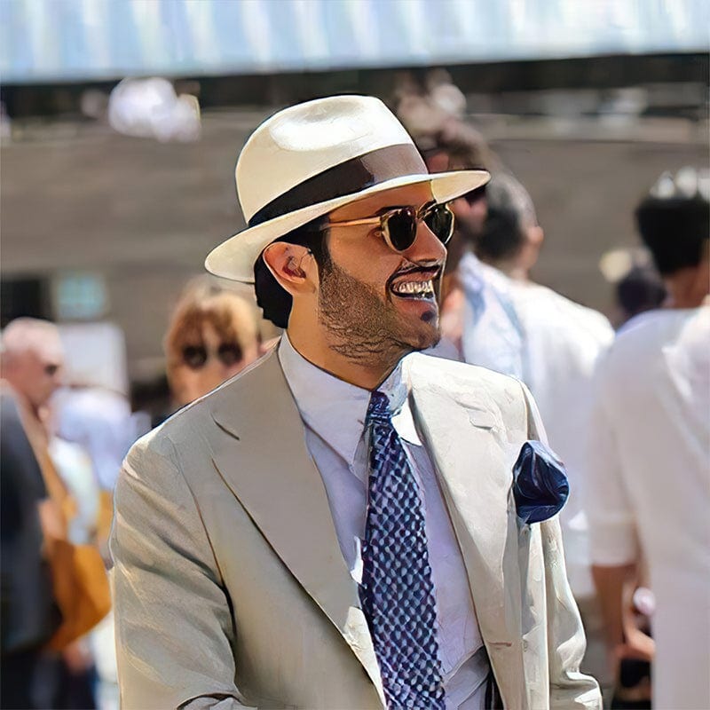 Garry | Elegant Straw Design Panama Hat 5
