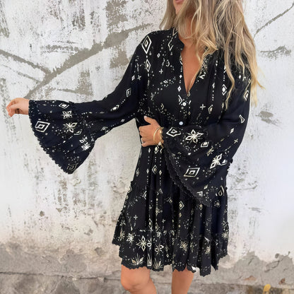 Chic Gold Midi Dress for Women Summer Wedding Guest