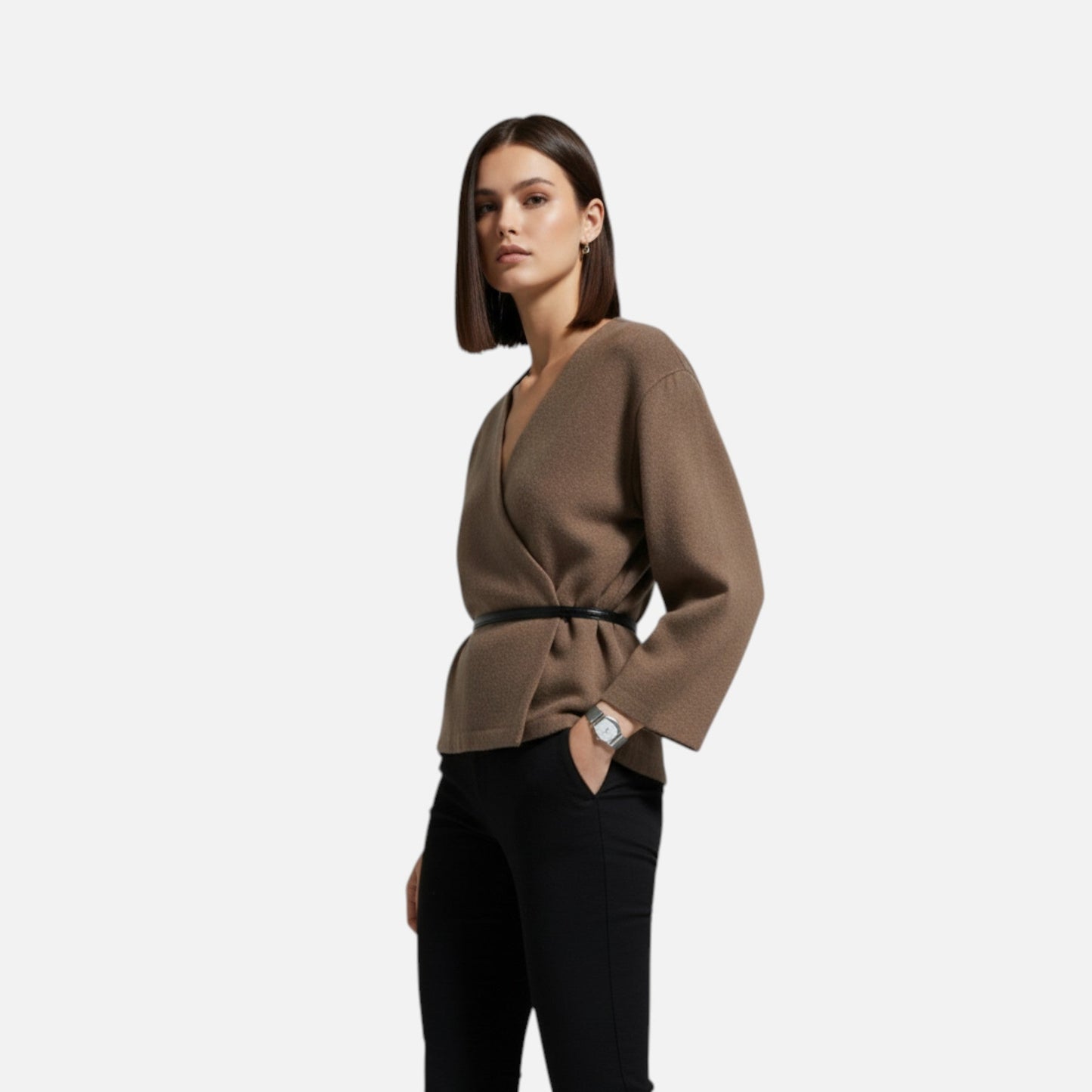 Ladies' Classic Cozy Wrap Cardigan Sweater