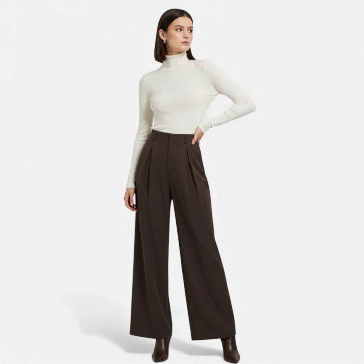 Ladies' Floral Flowy Wide Leg Pants