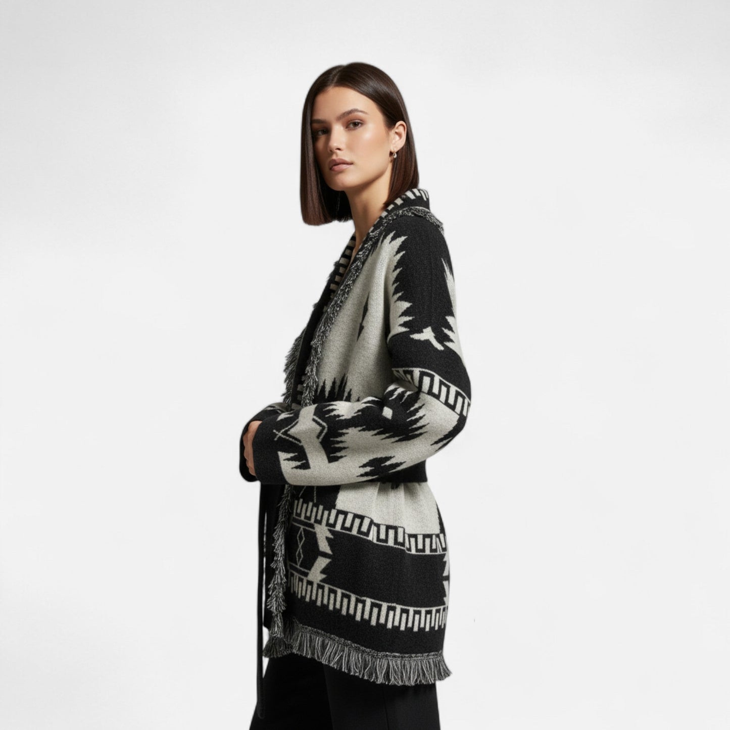 Luxury Soft Cashmere Tassel Sweater Cardigan