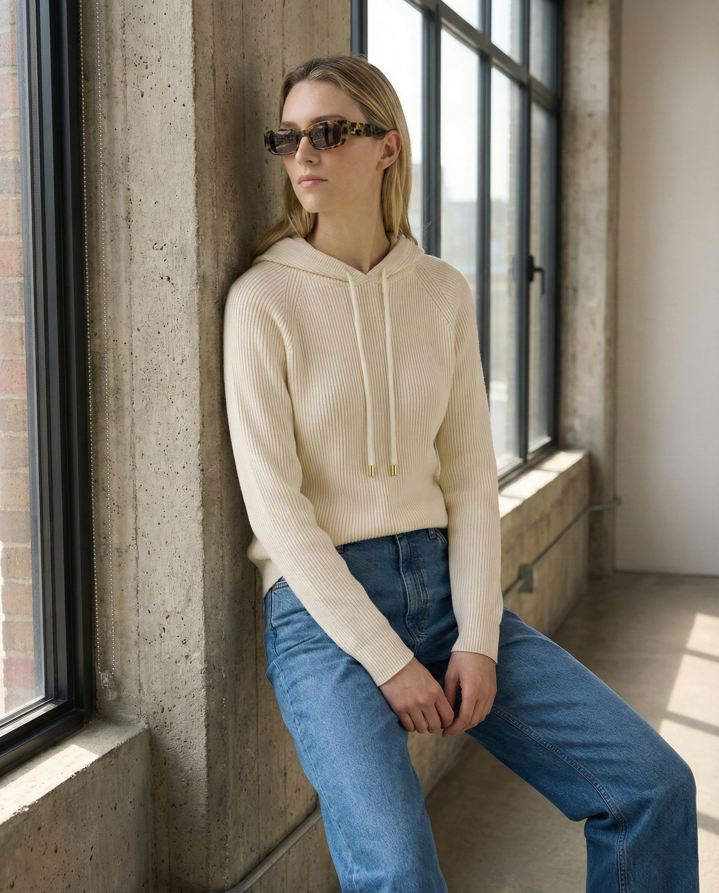Urban Ladies Vintage Hooded Sweatshirt