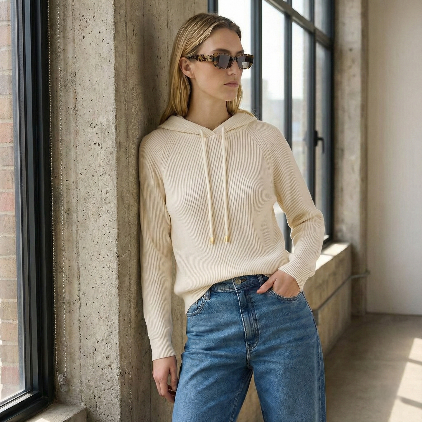 Urban Ladies Vintage Hooded Sweatshirt