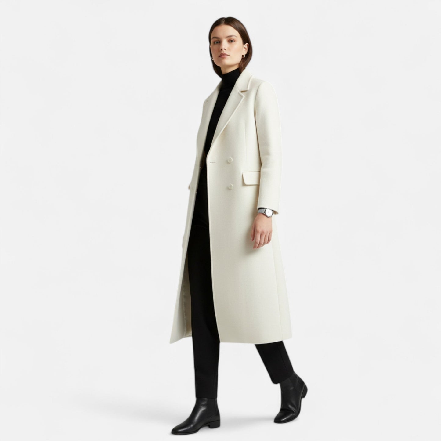 Classic Ladies Long Trench Coat