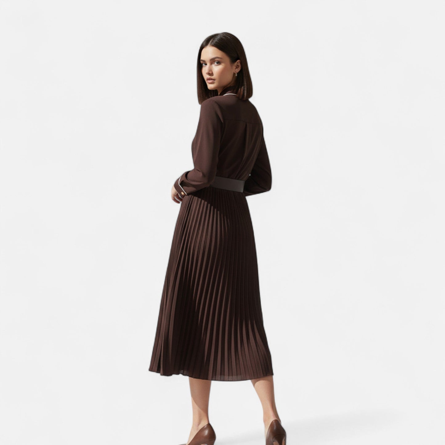 Elegant Ladies Semi Formal Midi Dress