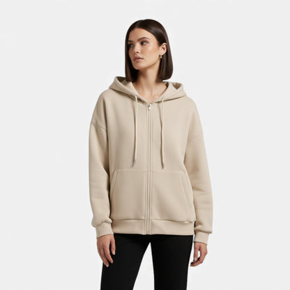 Cozy Women's Zip Up Winter Sweater Hoodie