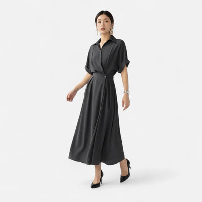 Elegant Chic Ladies Shirt Dress