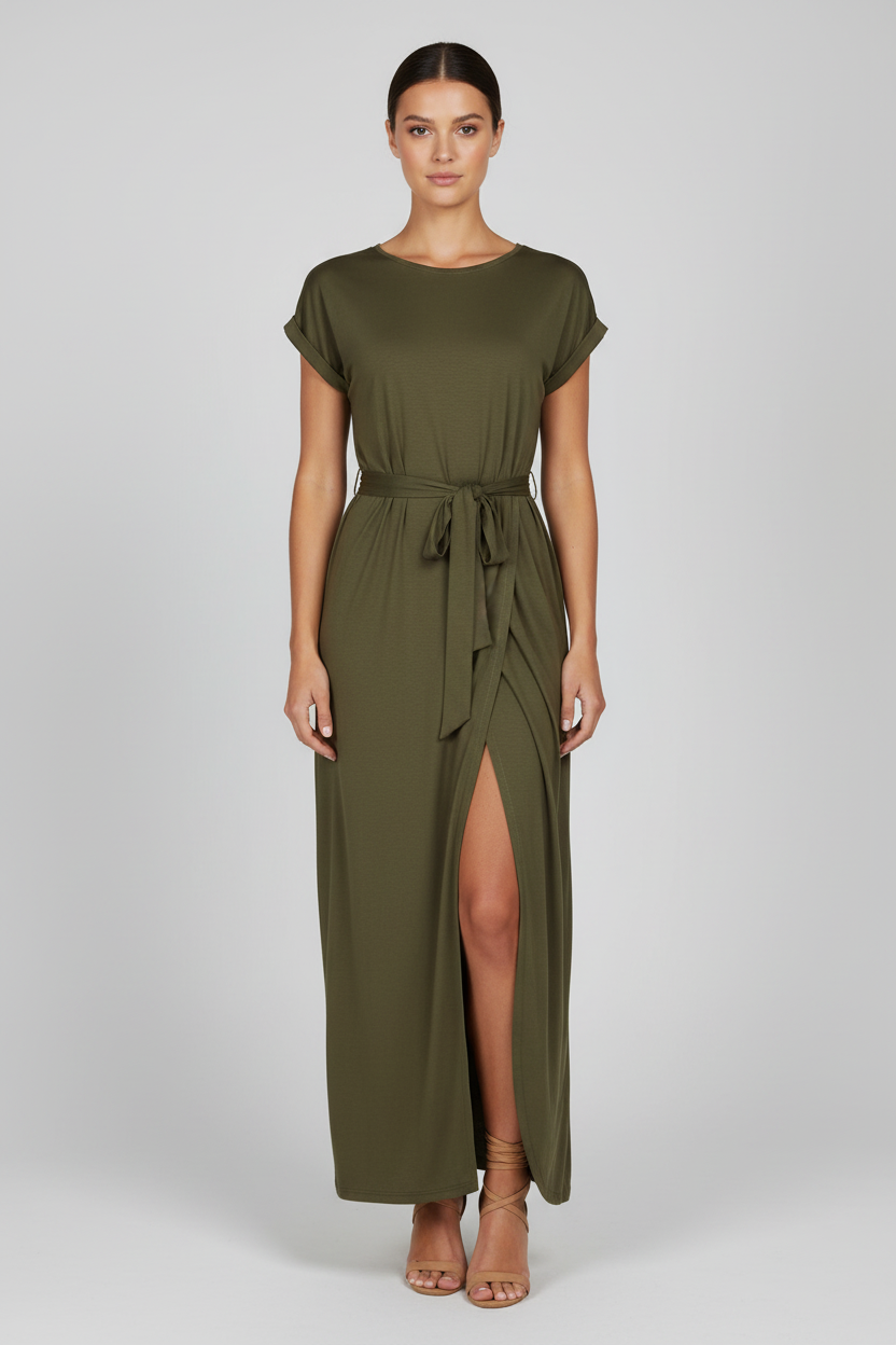 Elegant Long Split Maxi Dress for Women - Luxivelle