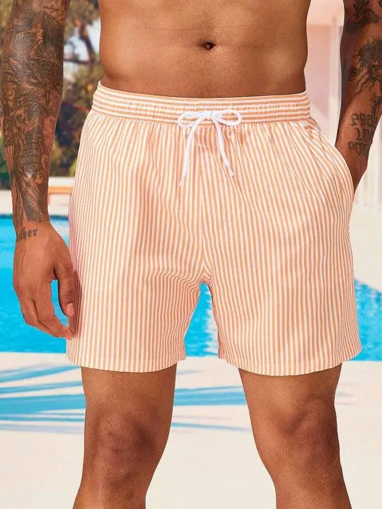 Men's Colorful Beach Swim Shorts - Luxivelle