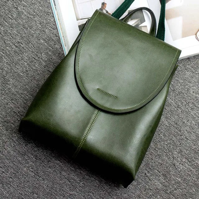 Fashionable Ladies Leather Backpack