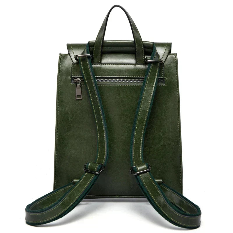 Fashionable Leather Rucksack for Women