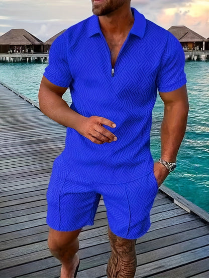 Comfortable Men's Shorts Shirt Set - Luxivelle