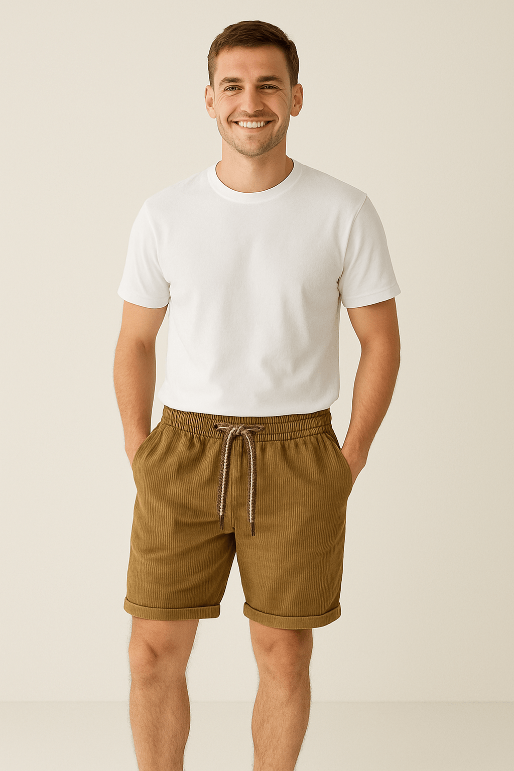 Comfortable Summer Shorts for Men Elastic Waist