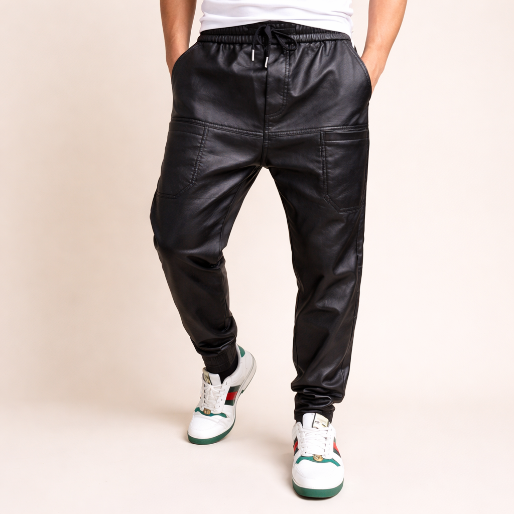 George | Comfortable & Trendy Fit Leather Pants 5