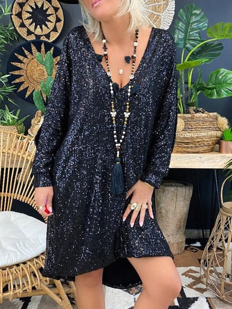 Glittering Party Evening Dress - Luxivelle