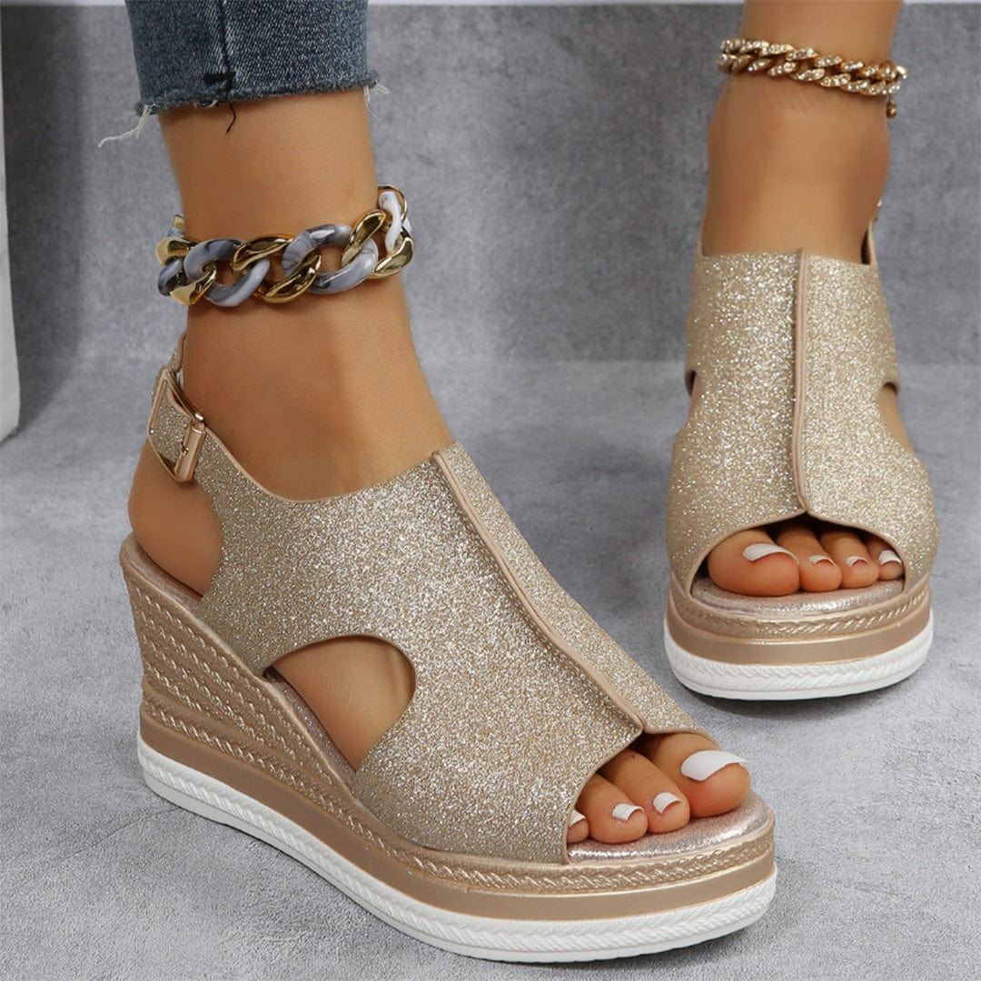Sparkly High Heel Summer Sandals