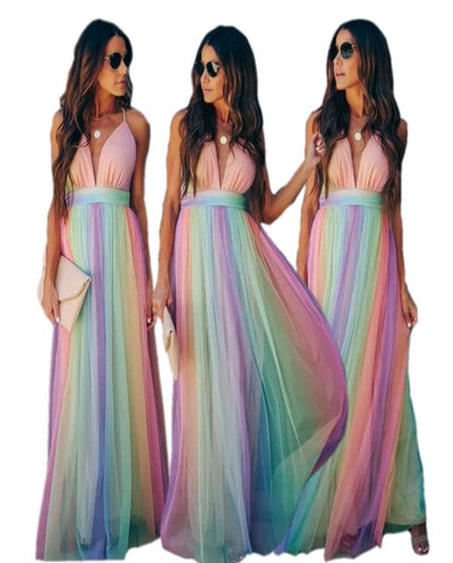 Colorful Summer Tank Dress for Women