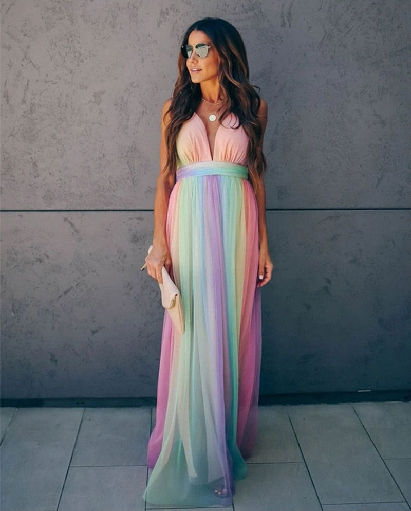 Colorful Summer Tank Dress for Women