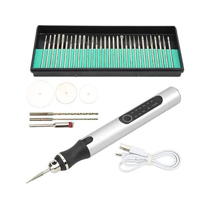 Portable Electric Engraving Tool Kit for Metal and Wood - Luxivelle