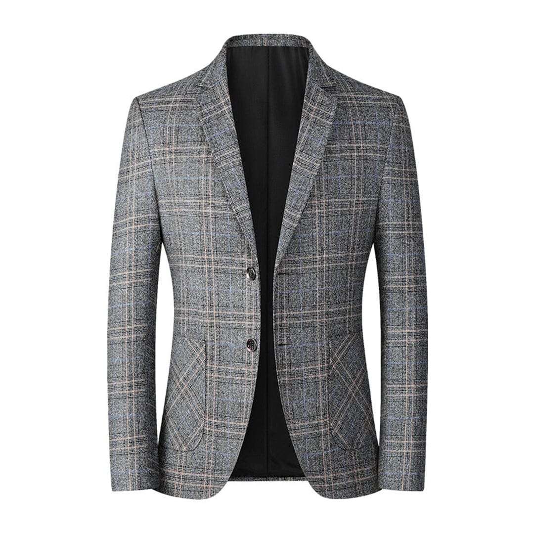 Traditional Checkered Blazer for Men - Luxivelle