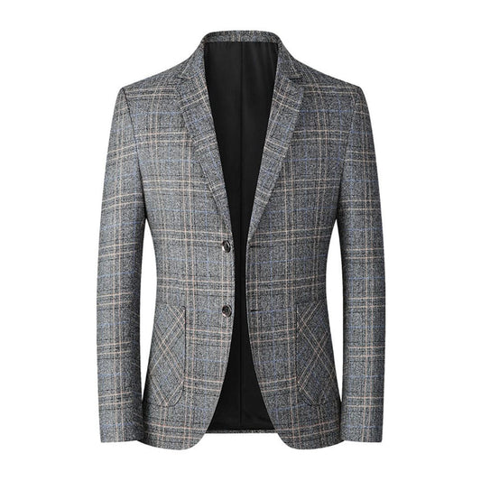 Traditional Checkered Blazer for Men - Luxivelle