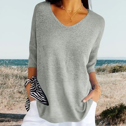 Gerda Women's Tank Top – Lightweight V-Neck, Summer Style-2