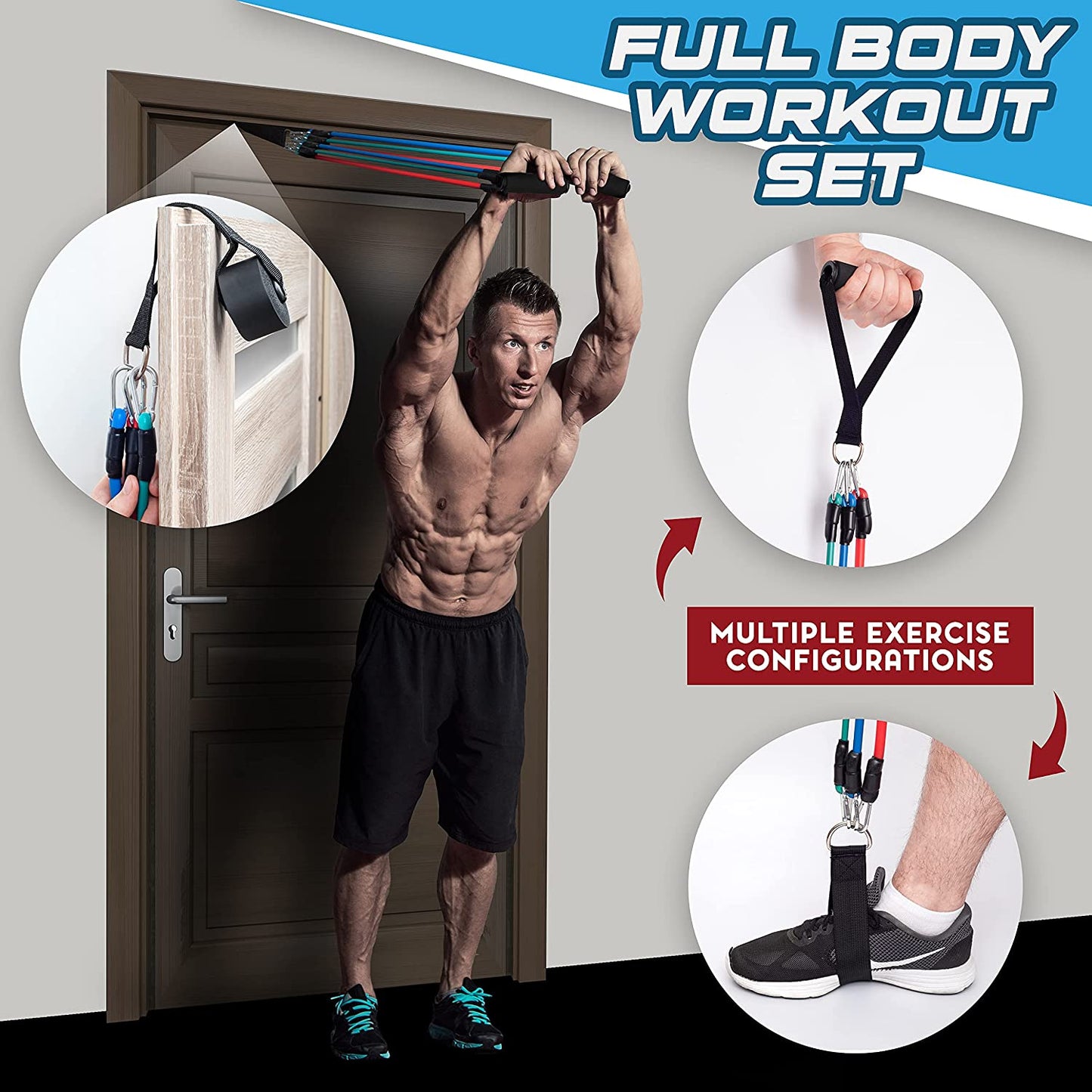 Compact Full Body Workout Home Gym System