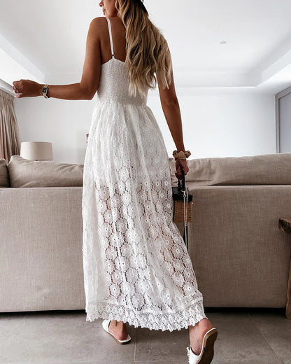 Elegant Floral Long Dress