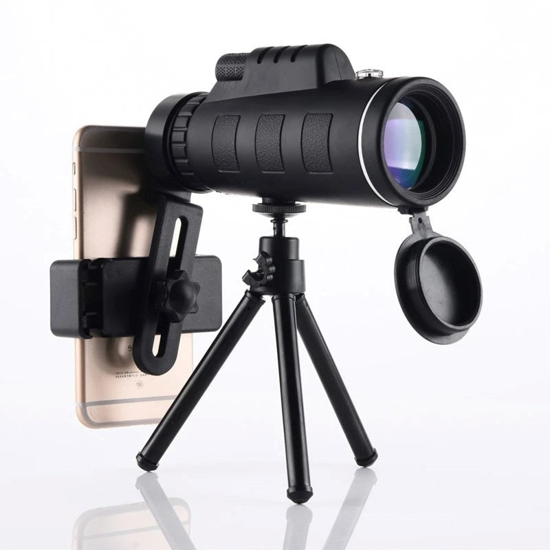 Portable HD Monocular Telescope with Phone Mount & Tripod - Luxivelle