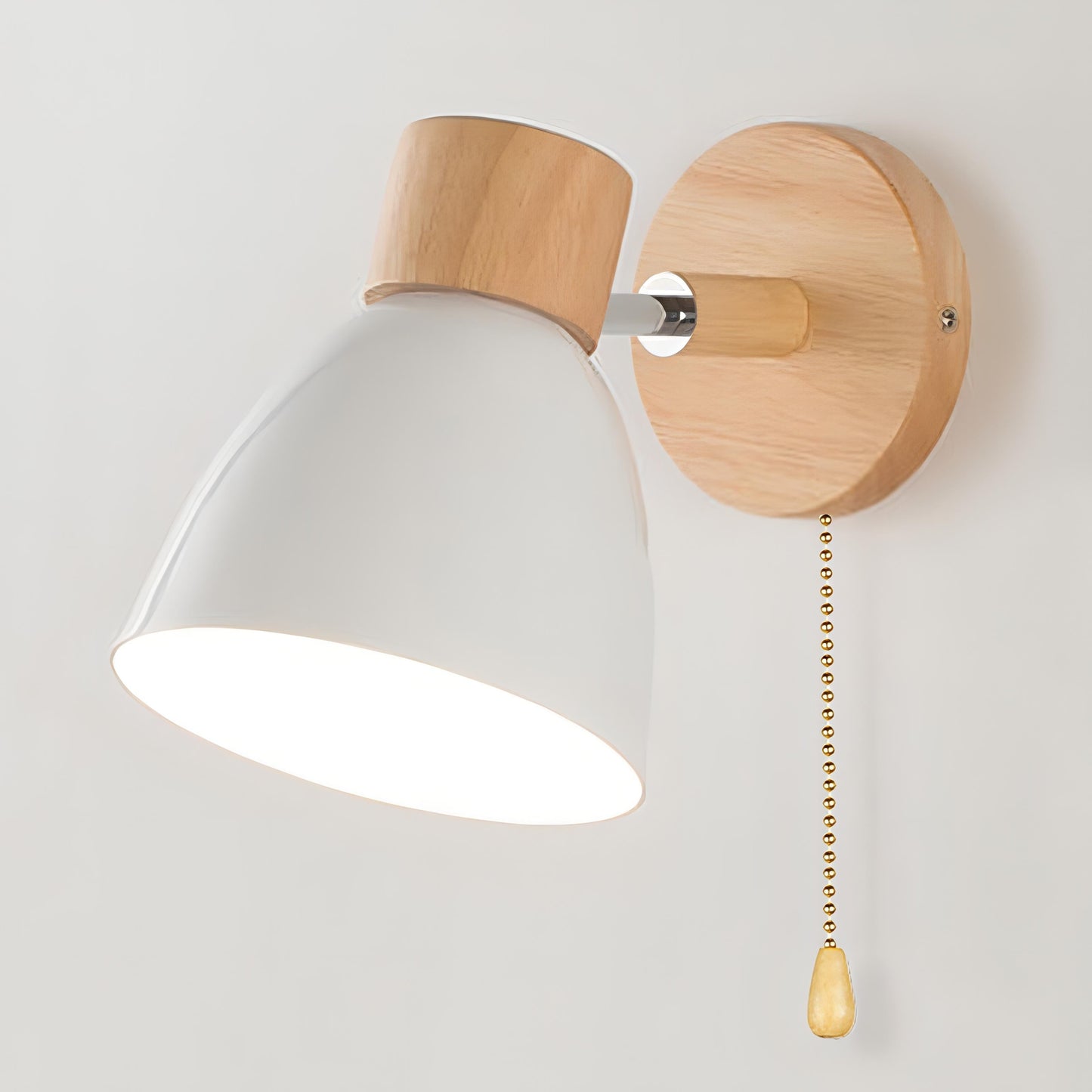 Simple Nordic Style Wall Lamp with Cord Pull