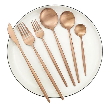 Modern 36-Piece Stainless Steel Cutlery Set