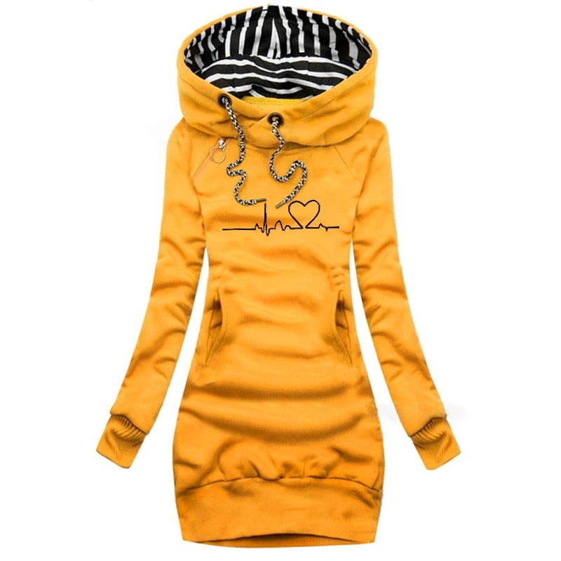 Casual Women's Hooded Sweatshirt with Loose Fit