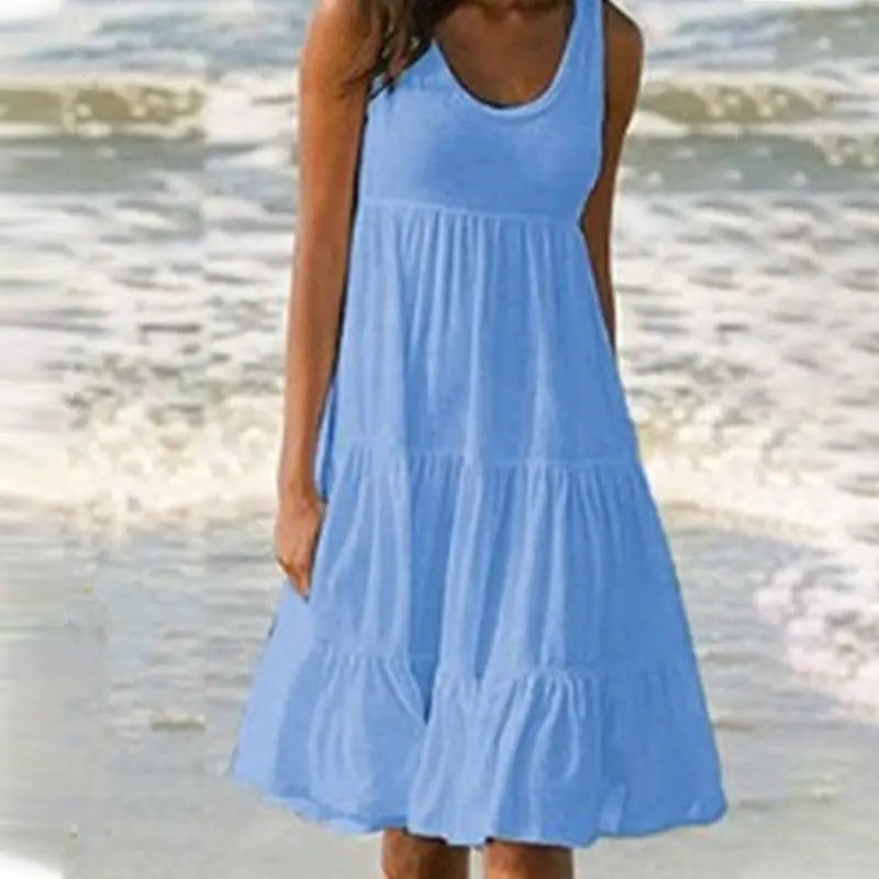 Variant image for Jocoo | Women's Summer Mini Dress with Ruffles-1
