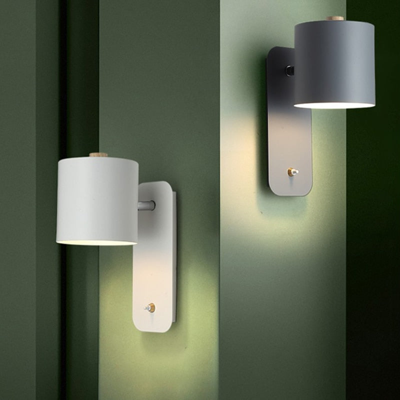 Stylish LED Indoor Wall Lamp with Switch - Luxivelle