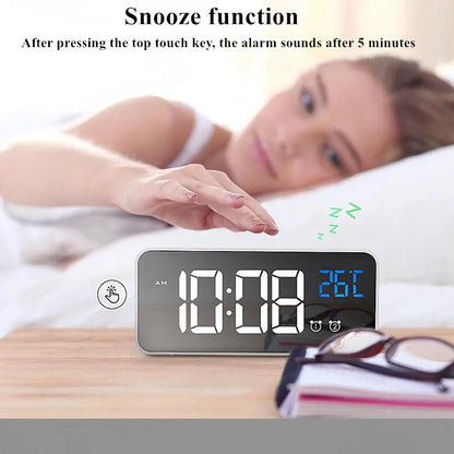 Smart LED Digital Clock with Music and Voice Assistant