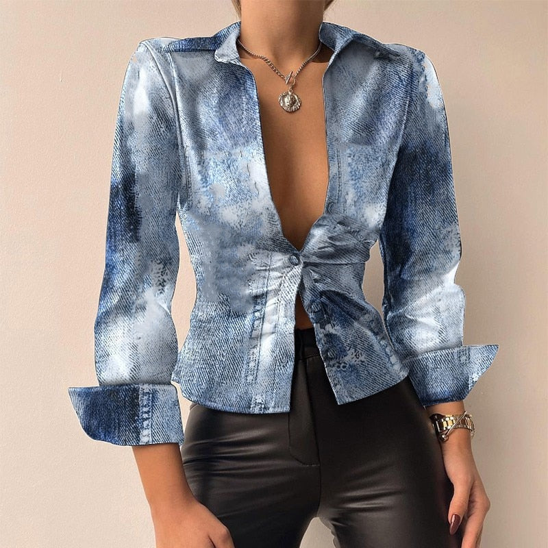Ladies Classic Long Sleeve Blouse